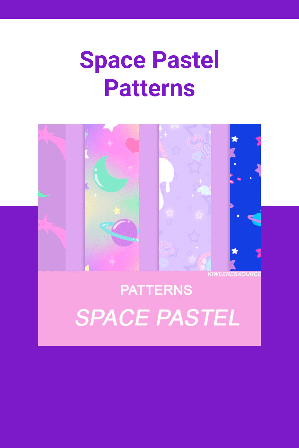 Space in pink colors.