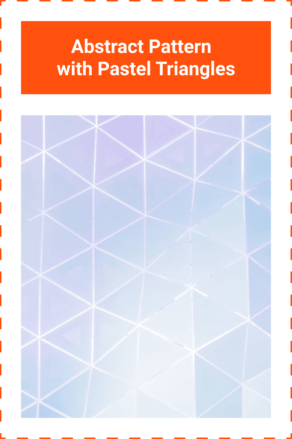 Abstract pattern with pastel triangles texture.