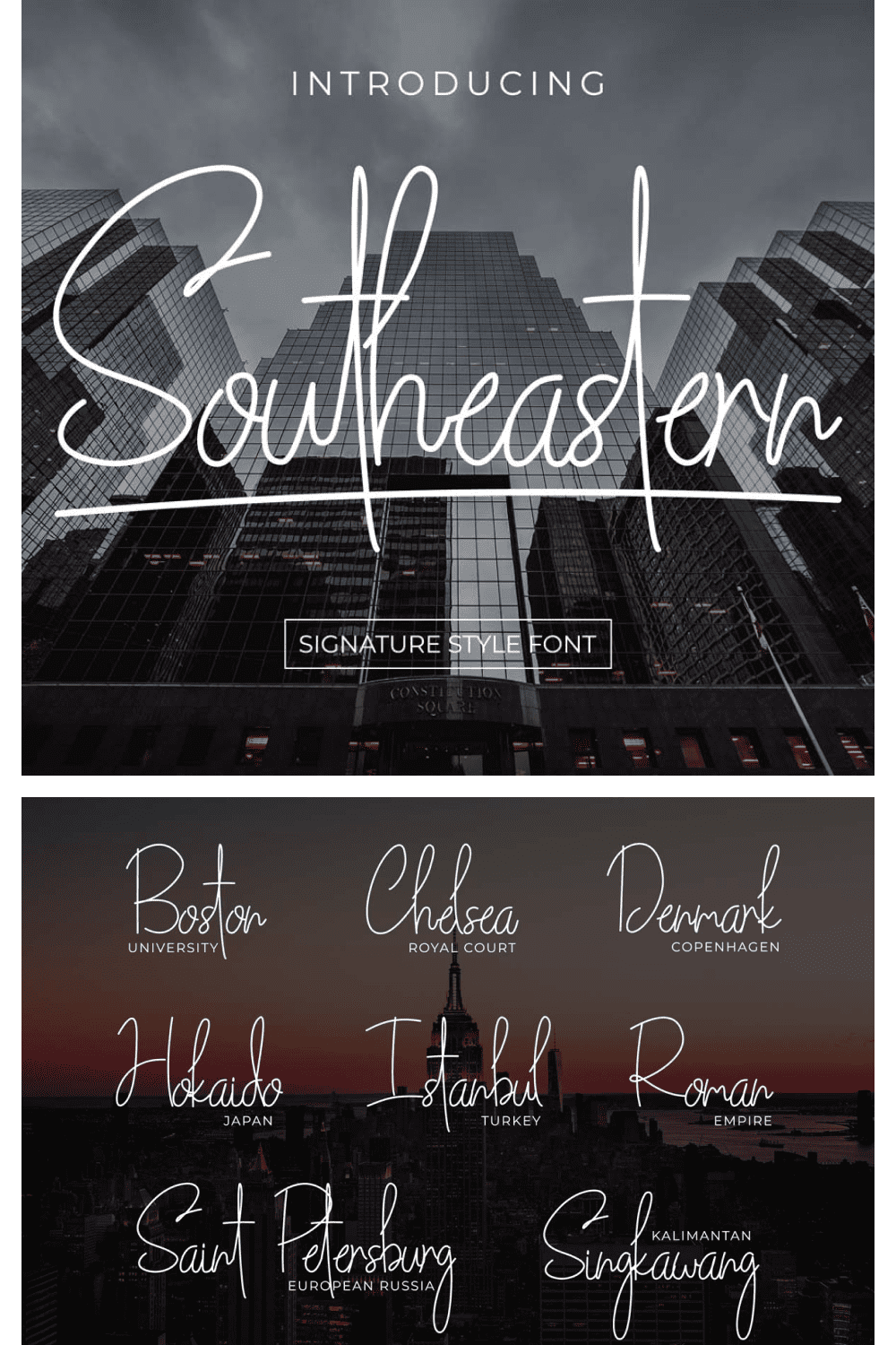 Southeastern is the prime released font, it is handwritten signature style font which is good for using branding, invitation card, business card, product packaging, stationery, social media post, watermark.