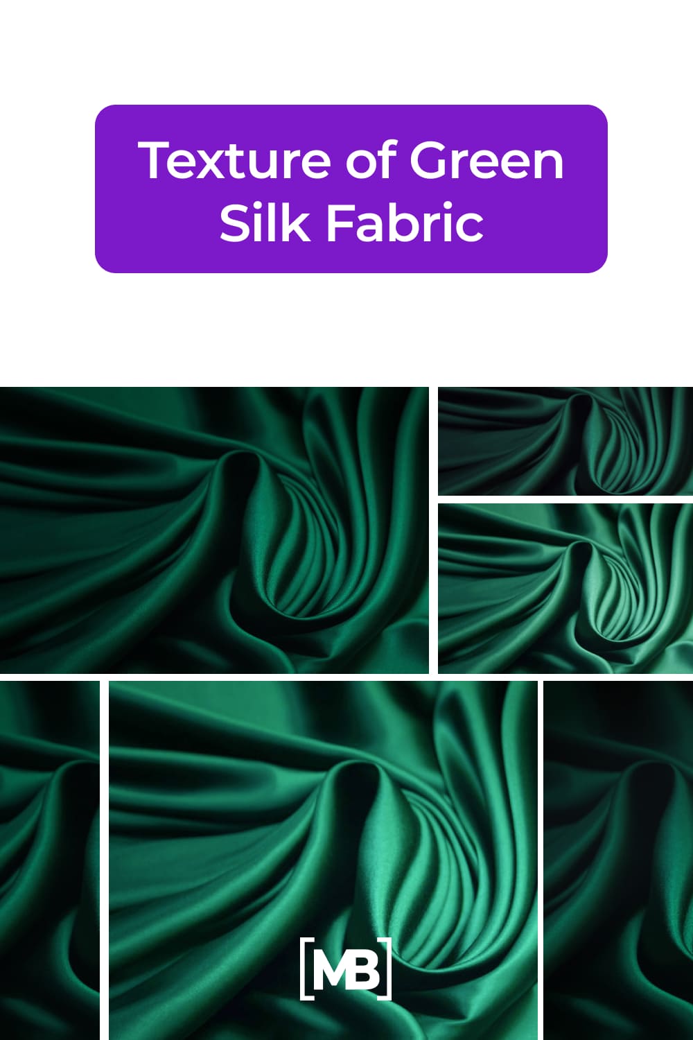 Luxury green silk.