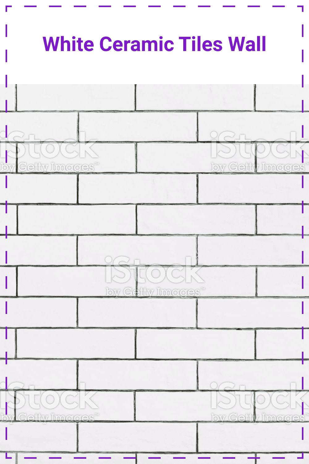 White ceramic tiles wall .