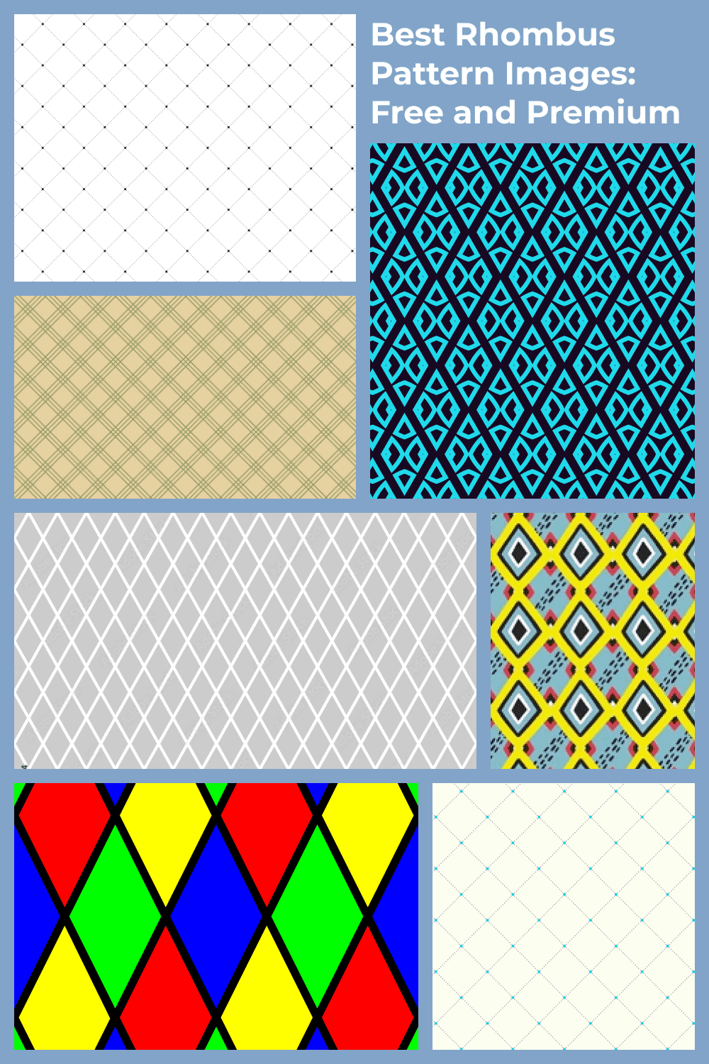 Rhombus Pattern Pinterest.