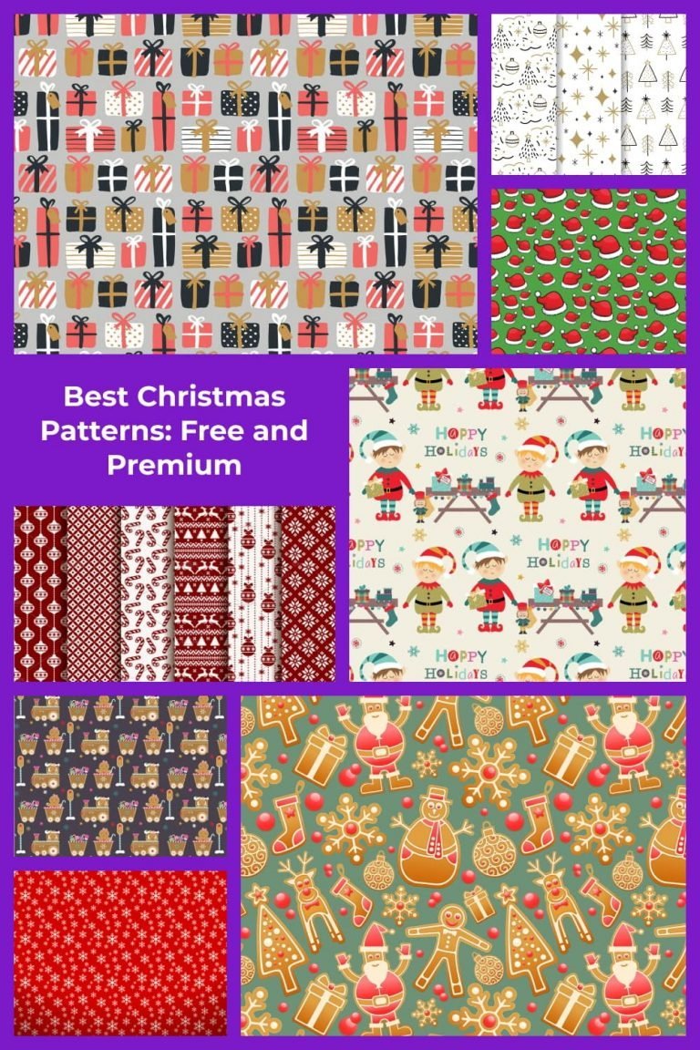 10 Best Christmas Pattern Images for 2021: Free and Premium