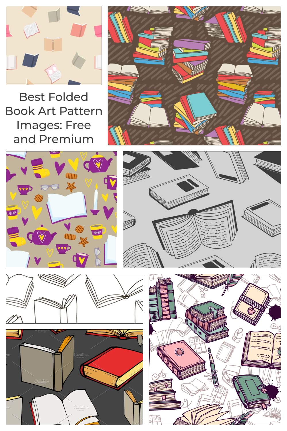 Folded Book Art Pattern Pinterest.