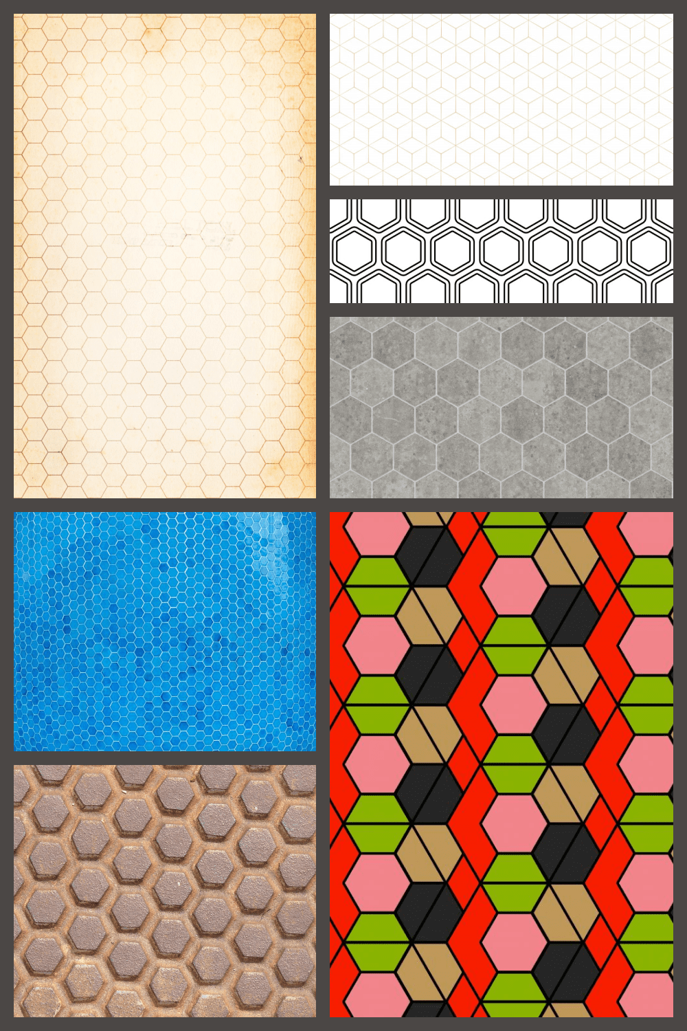 Hexagon texture Pinterest.