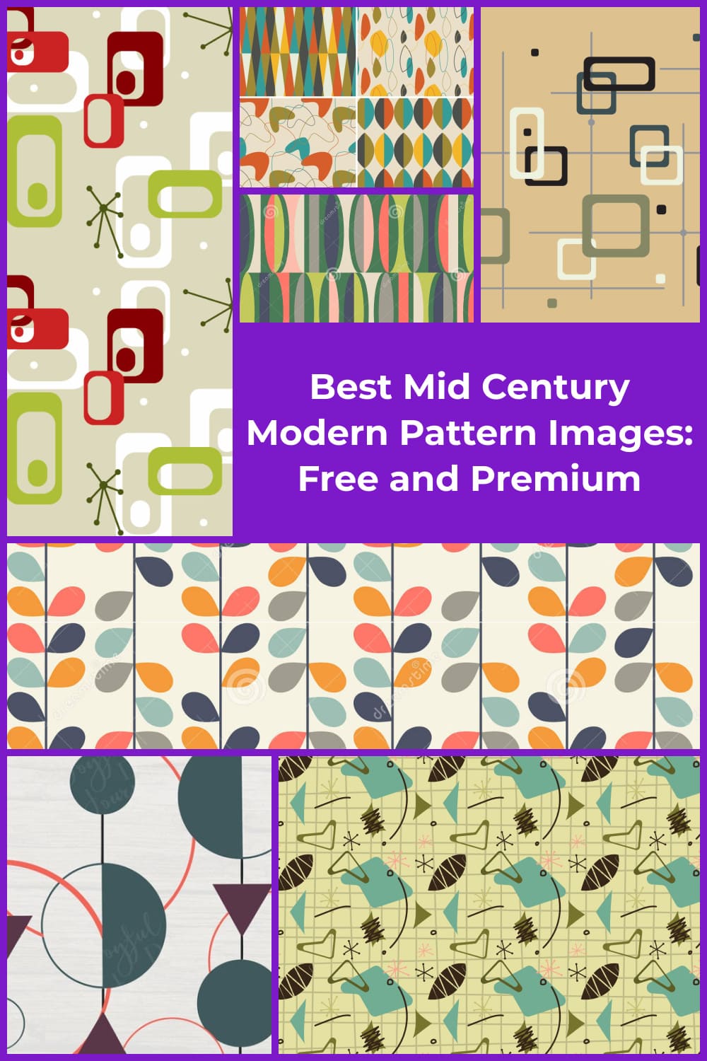  Mid Century Modern Pattern Pinterest.