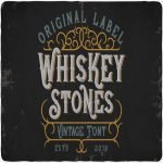 Whiskey Stones Typeface main cover.
