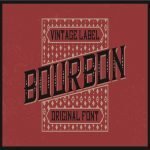 Bourbon Label typeface main cover.