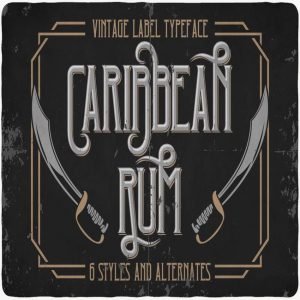 Caribbean font main cover.