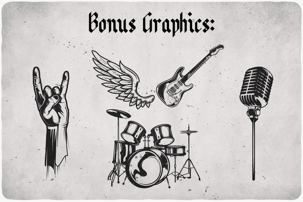 Bonus rock graphics.