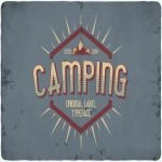 Camping typeface maib cover.