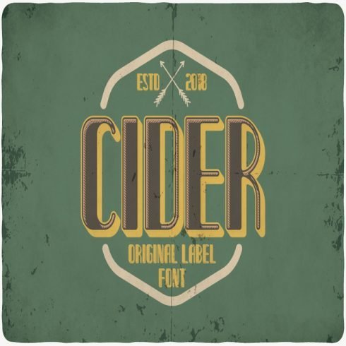 Cider typeface main cover.