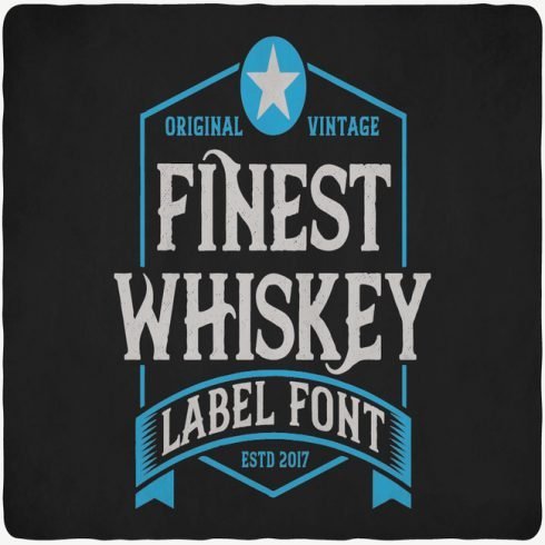 Finest Whiskey Font main cover.