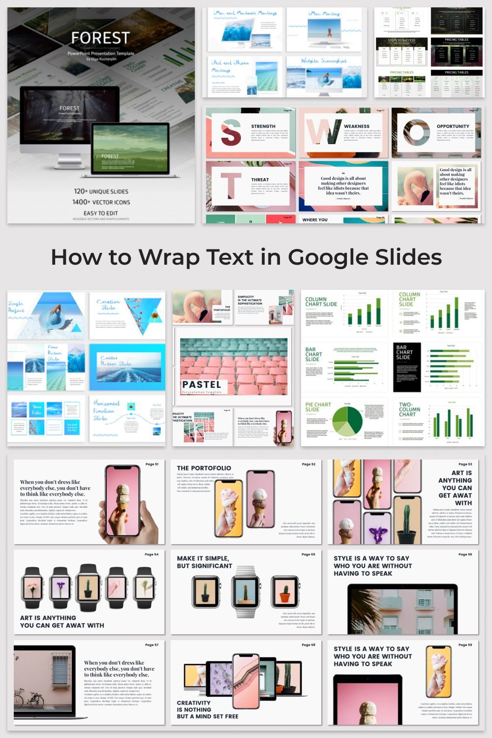 How to Wrap Text in Google Slides Pinterest