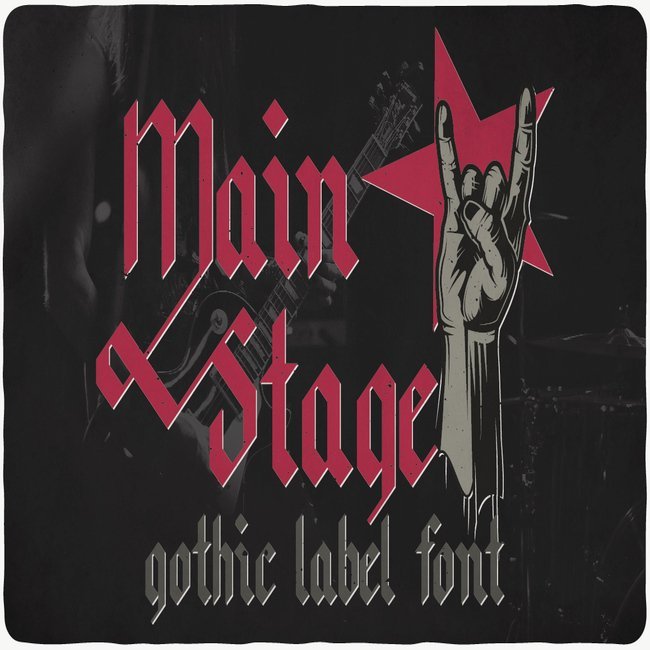 Main Stage typeface main cover.