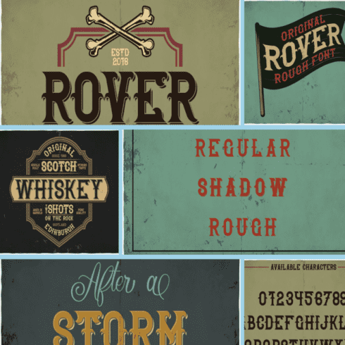 Rover typeface cover image.