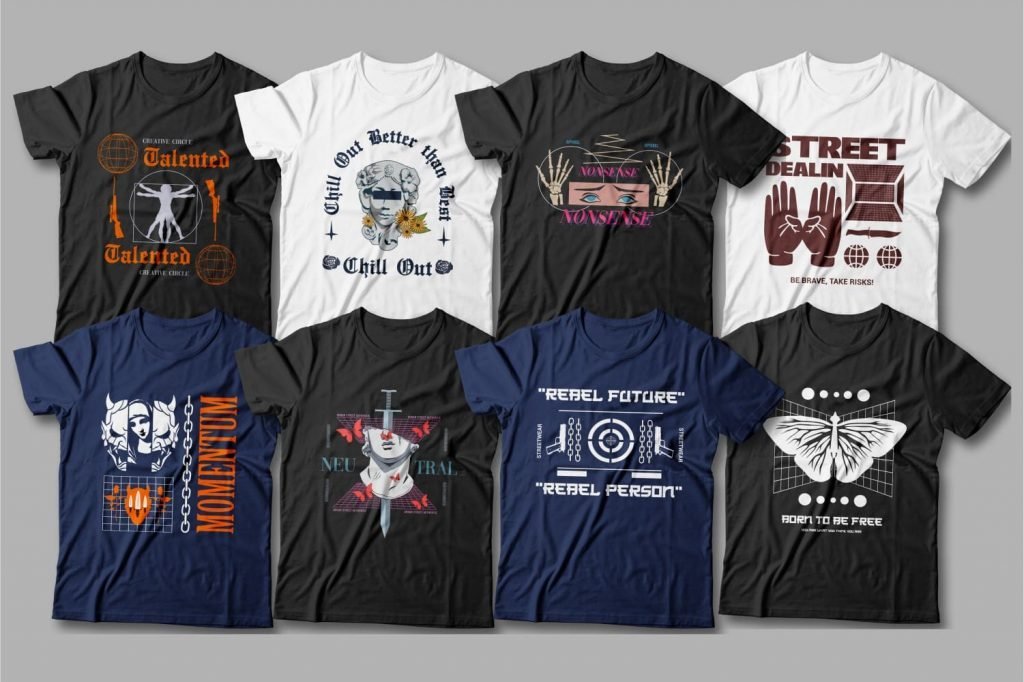 Urban Streetwear T-shirt Designs - Master Bundles