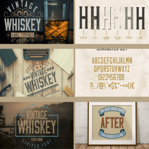 Vintage Whiskey Typeface cover image.