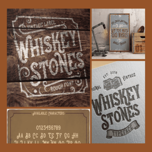 Whiskey Stones Typeface cover image.