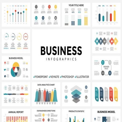Business Infographics main cover image.