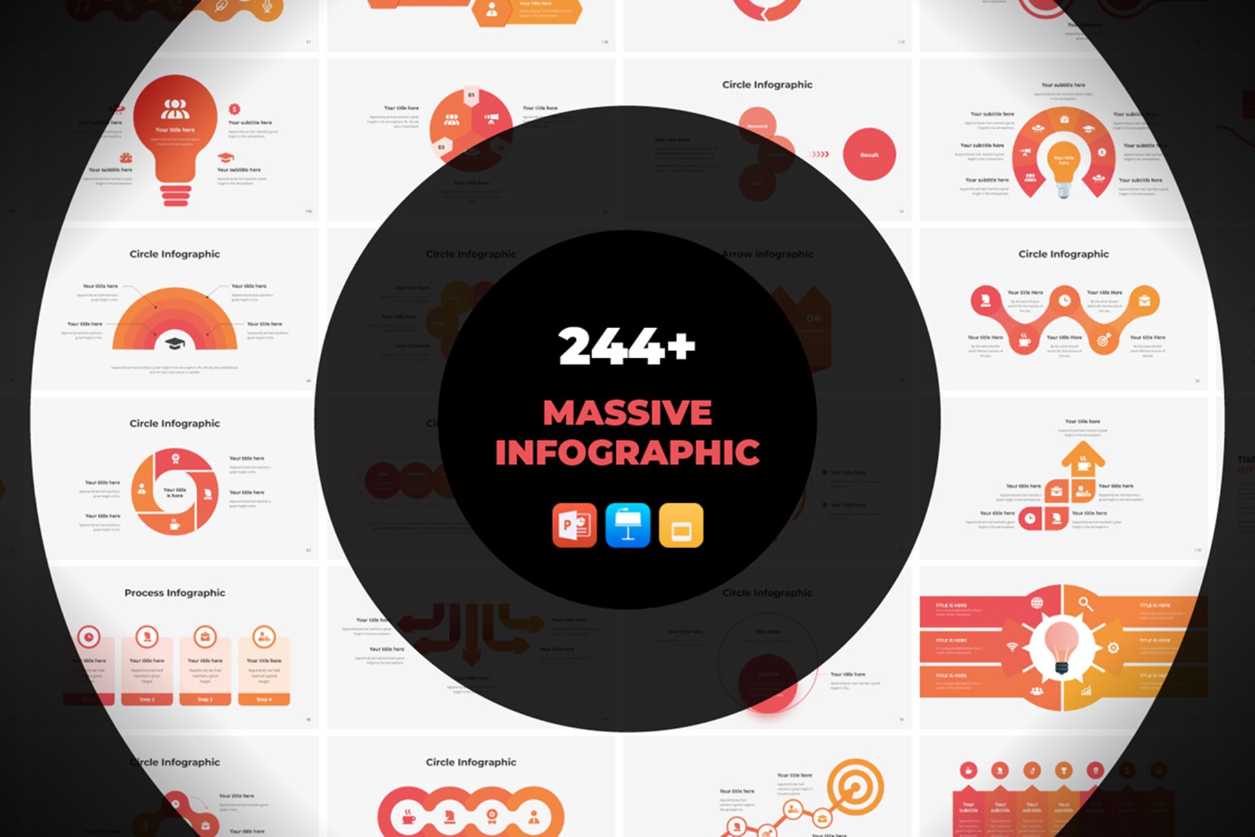 The main slide of Massive Infographic Template.