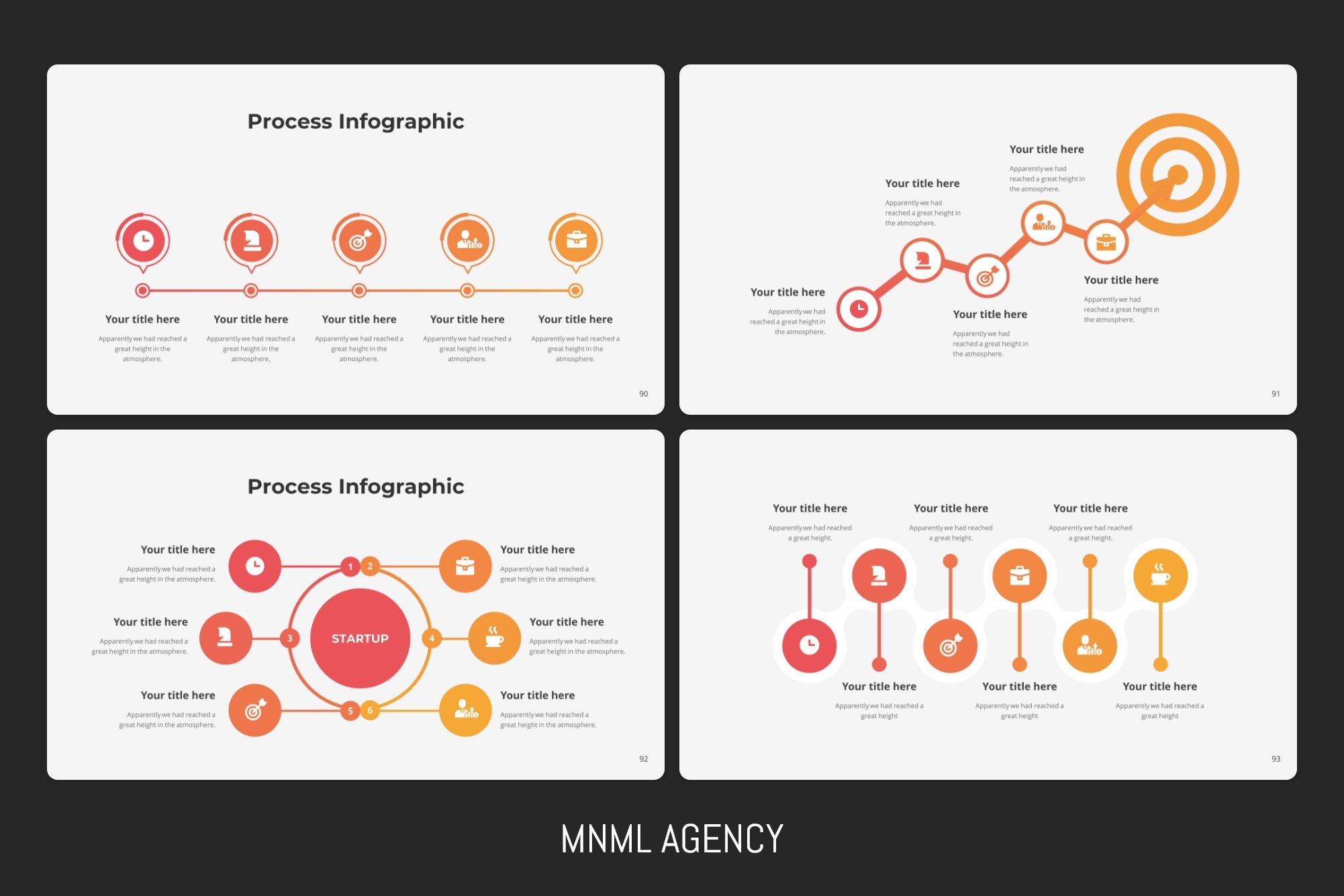 Process infographics will help you to understand where your target.