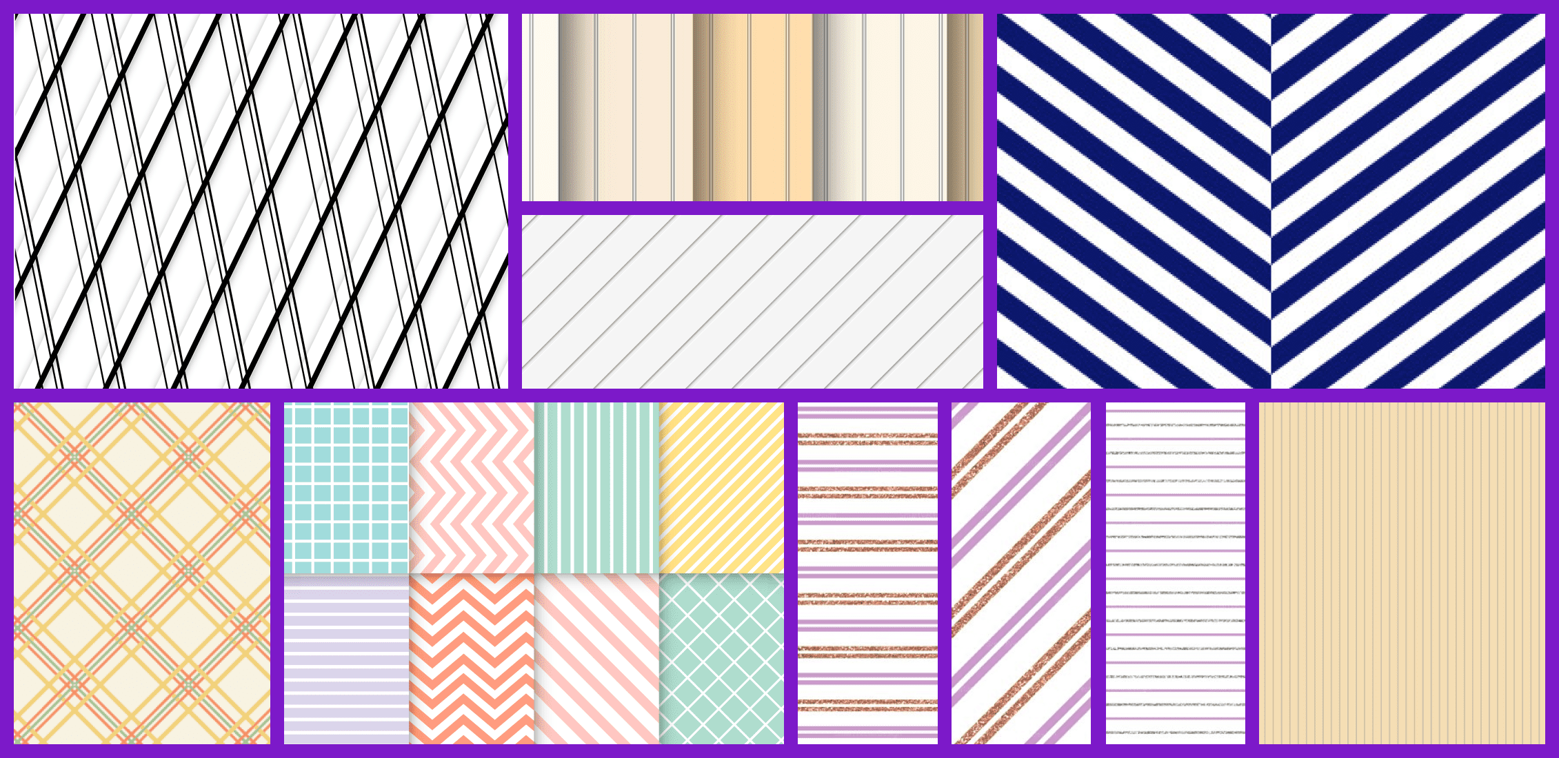 Pinstripe Patterns Example.