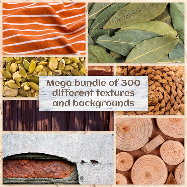 01 Mega bundle of 300 different textures and backgrounds 1100x1100 2