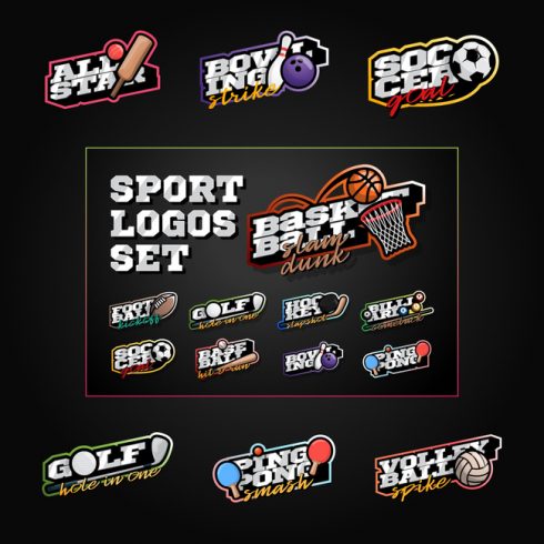 01 Sport Logos Set 1100x1100 2