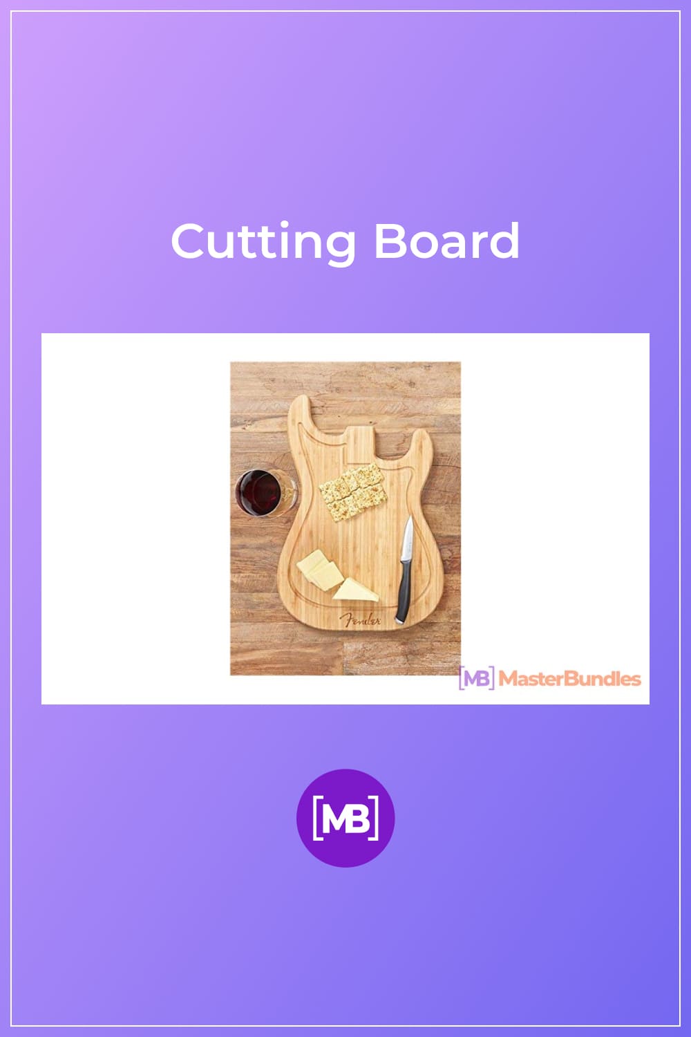 Cutting Board. Gifts for Musicians.