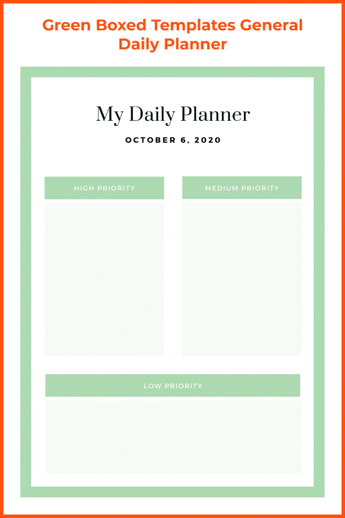 10+ Best Daily Planner Templates for 2021: Free and Premium