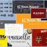 10 Best Monogram Fonts Example.