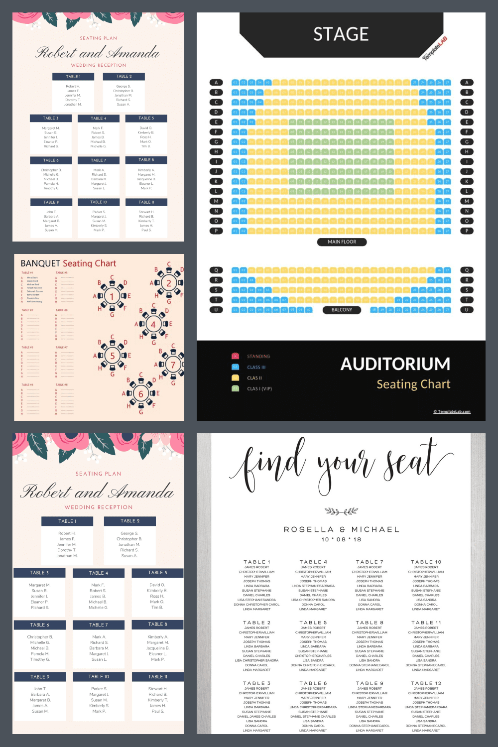 Wedding Seating Chart Templates Pinterest.