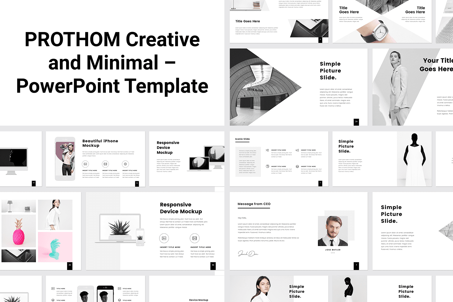 This is a minimal, clean, creative and modern template for anyone who wants to build an amazing and modern presentation of any genre.