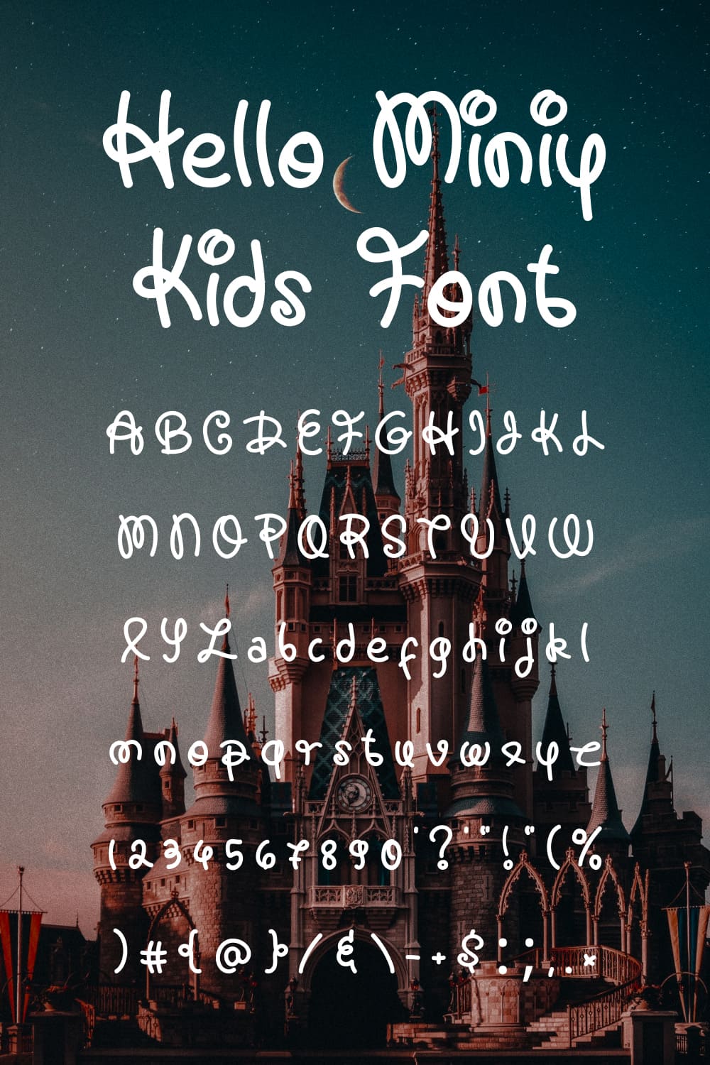 The font is like a trip to Disneyland.