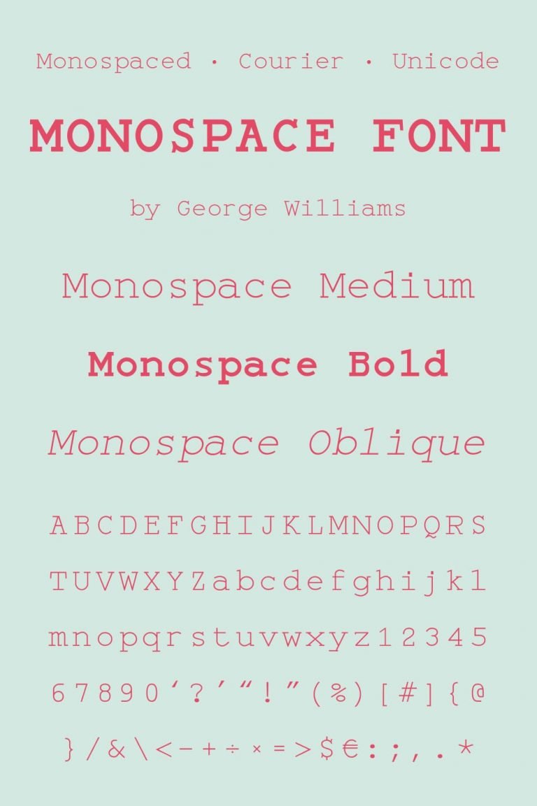 15 Best Monospace Fonts For 2021 Free And Premium Fonts