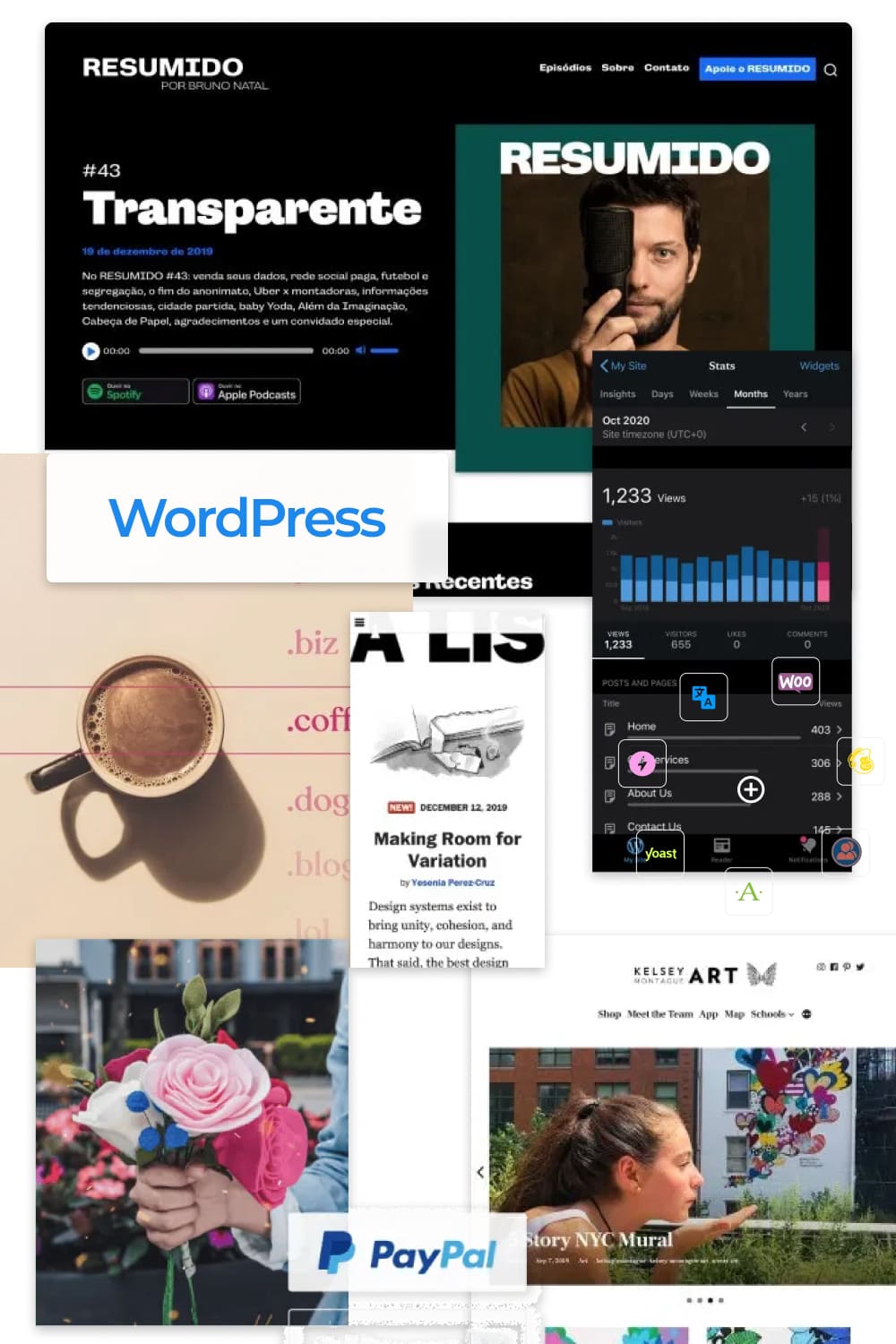 Collection on the WordPress platform. Here is a treasure trove of different styles and designs that will decorate your site.