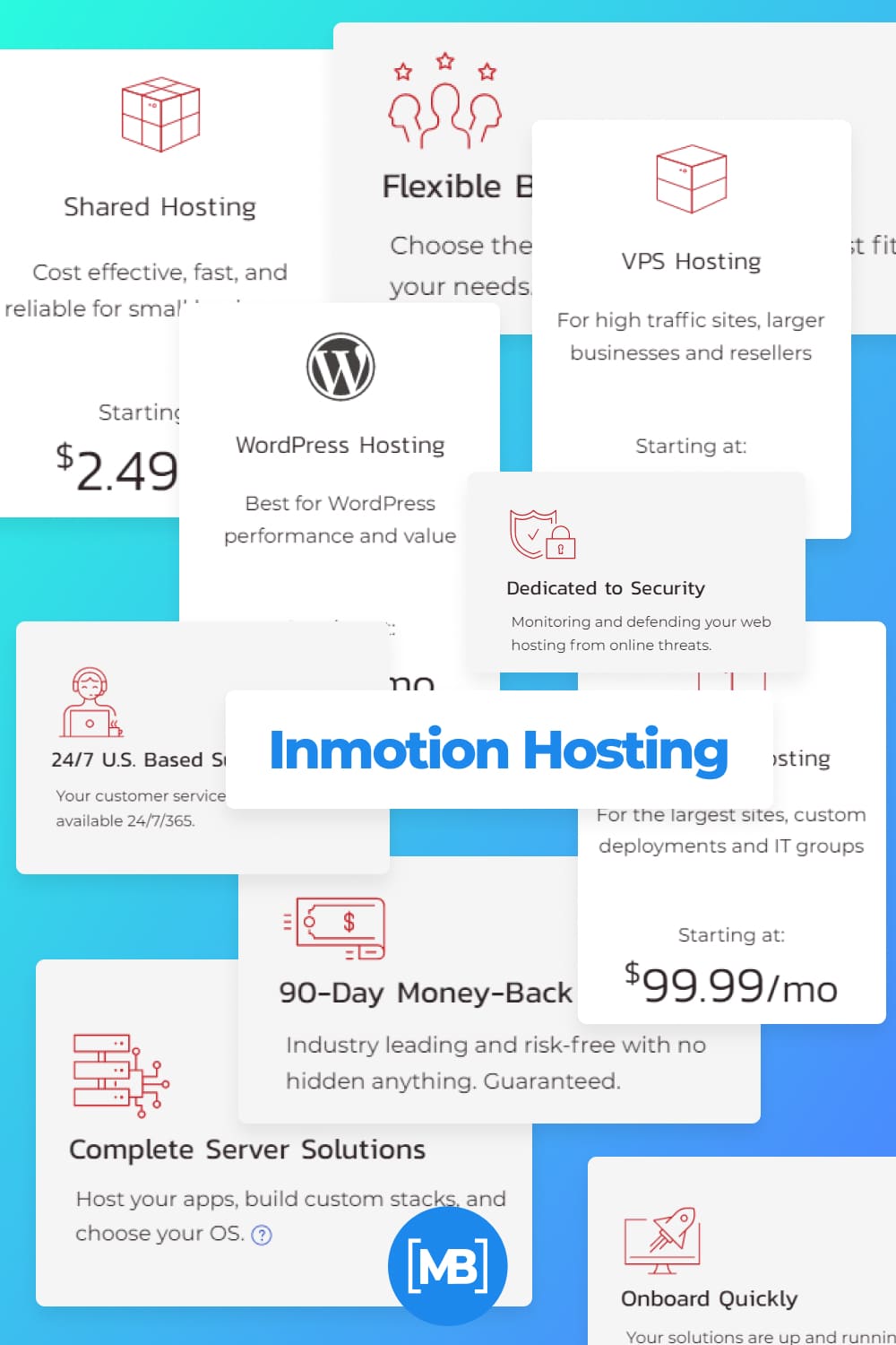 A simple and straightforward hosting template that will be understandable for every user.