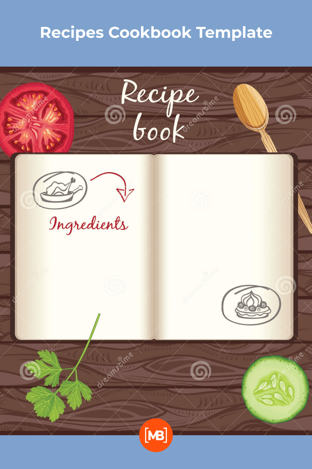 Such a simple sketchbook style recipe book for your meals.