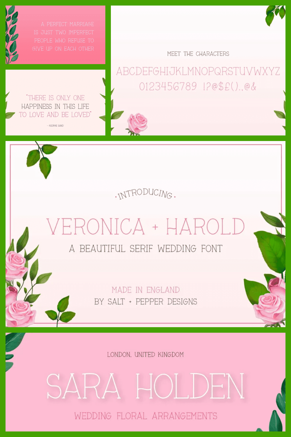 Veronica and Harold Font – Wedding Fonts.