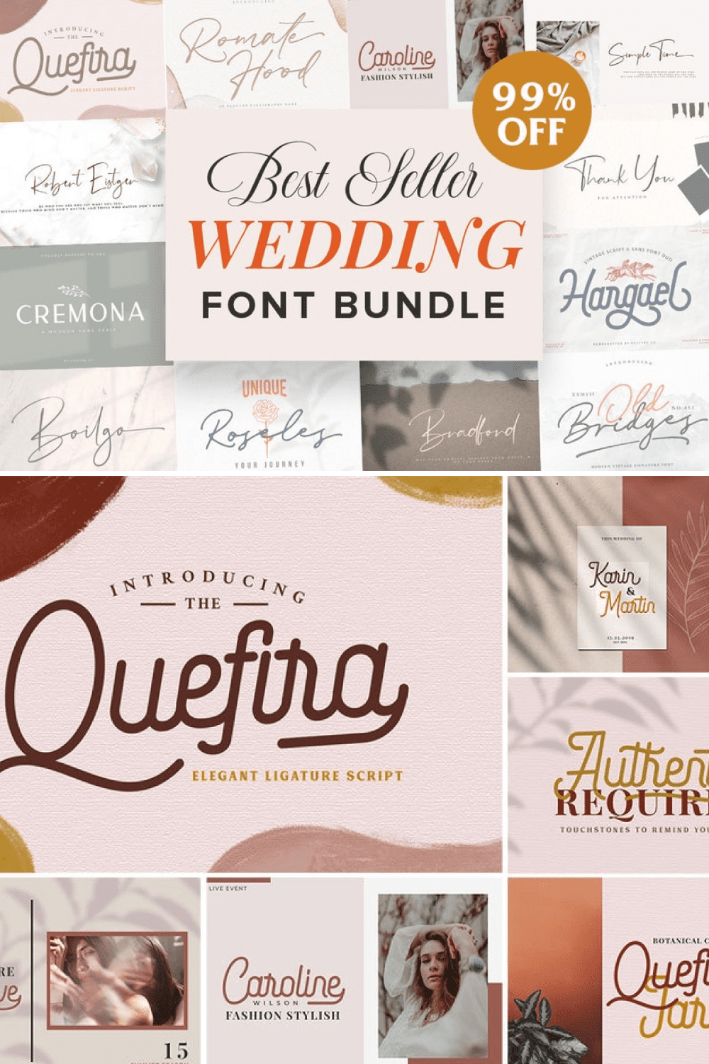 Wedding Font Bundle – Calligraphy Script Font.