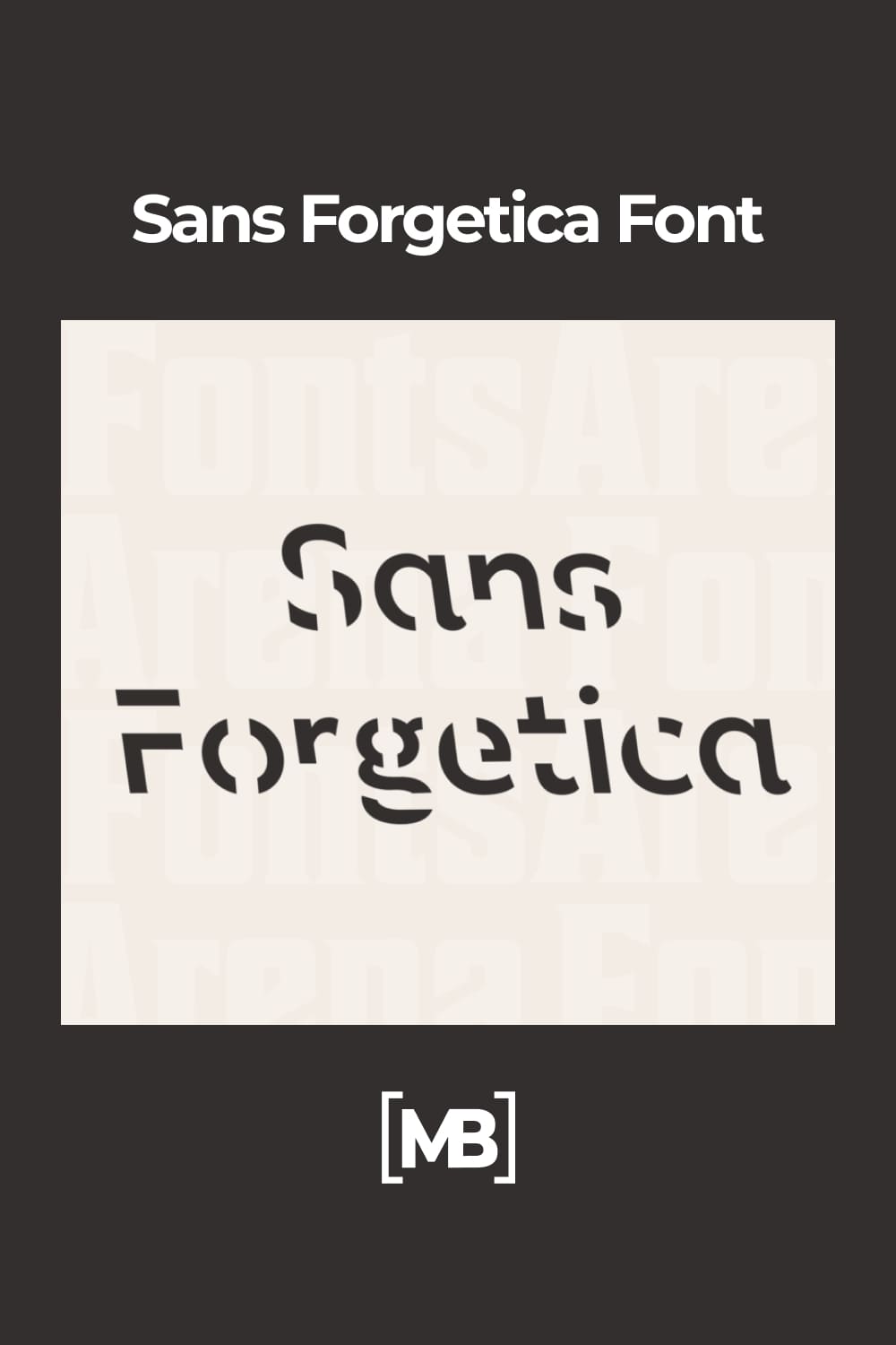 Stylish font with transparent spaces.