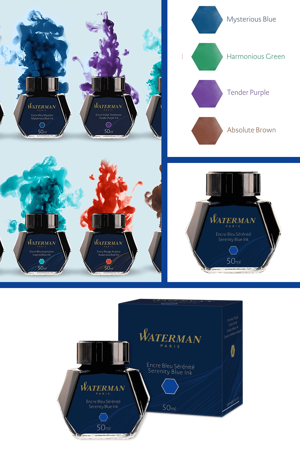 Revel in the classical method of writing with these high quality fountain pen inks.