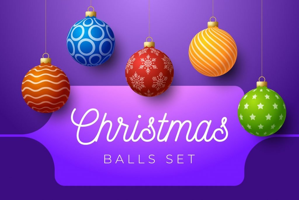 Christmas Tree Balls Set Master Bundles