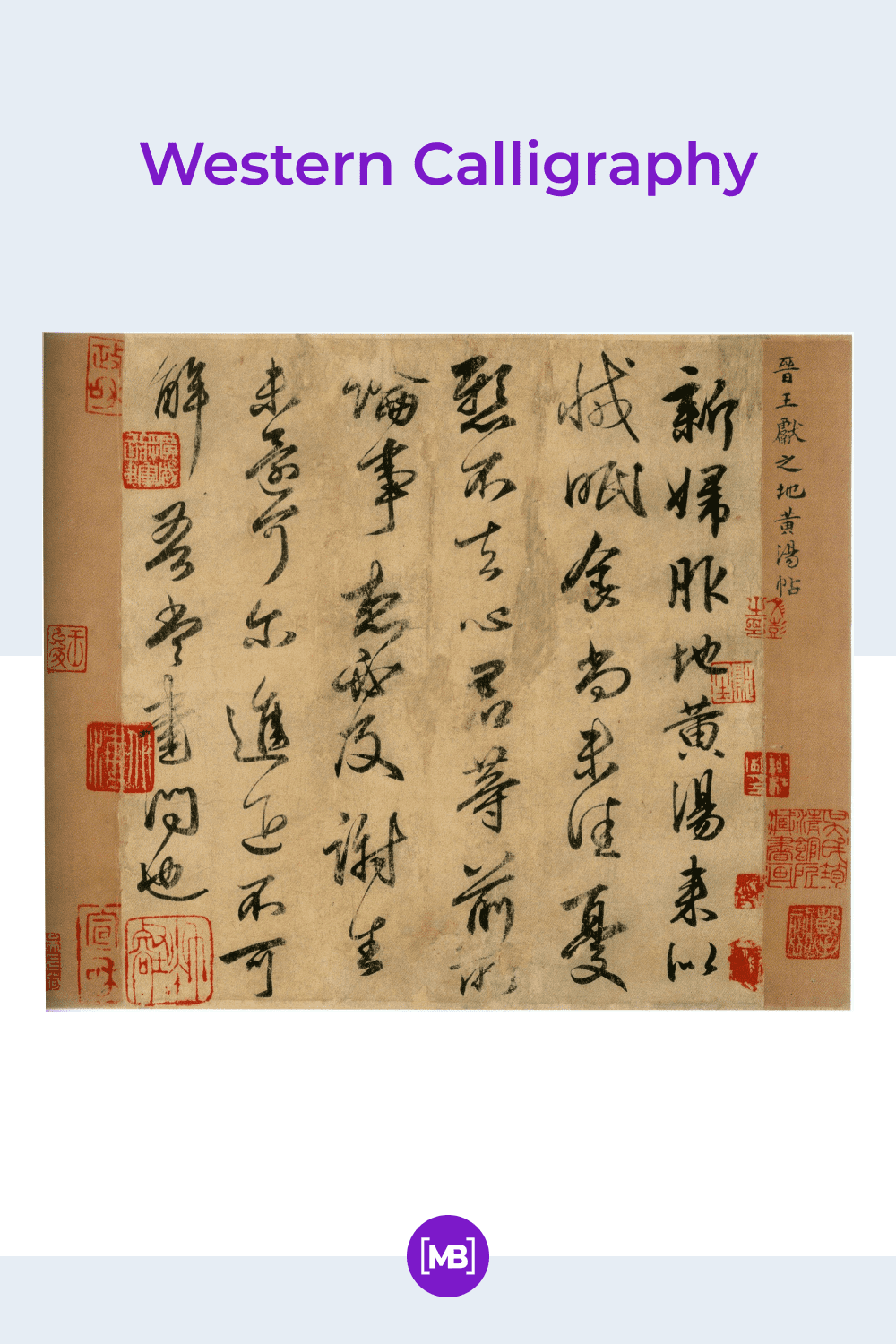 Western calligraphy.