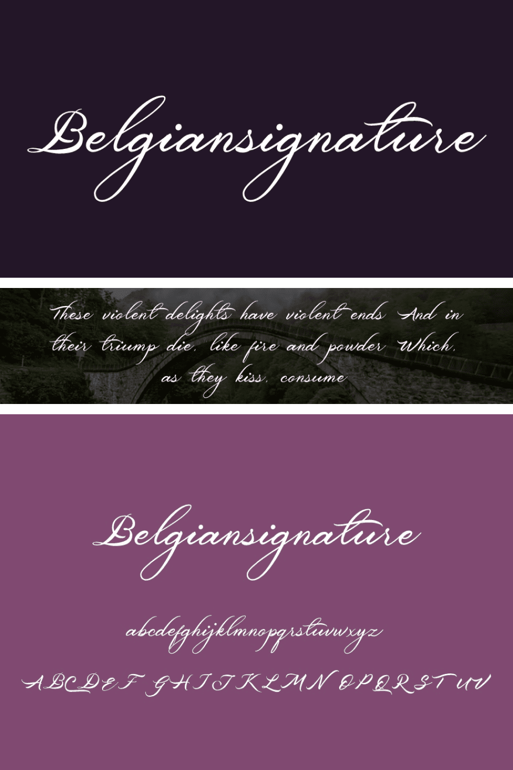 Thin, graceful font with delicate outlines.