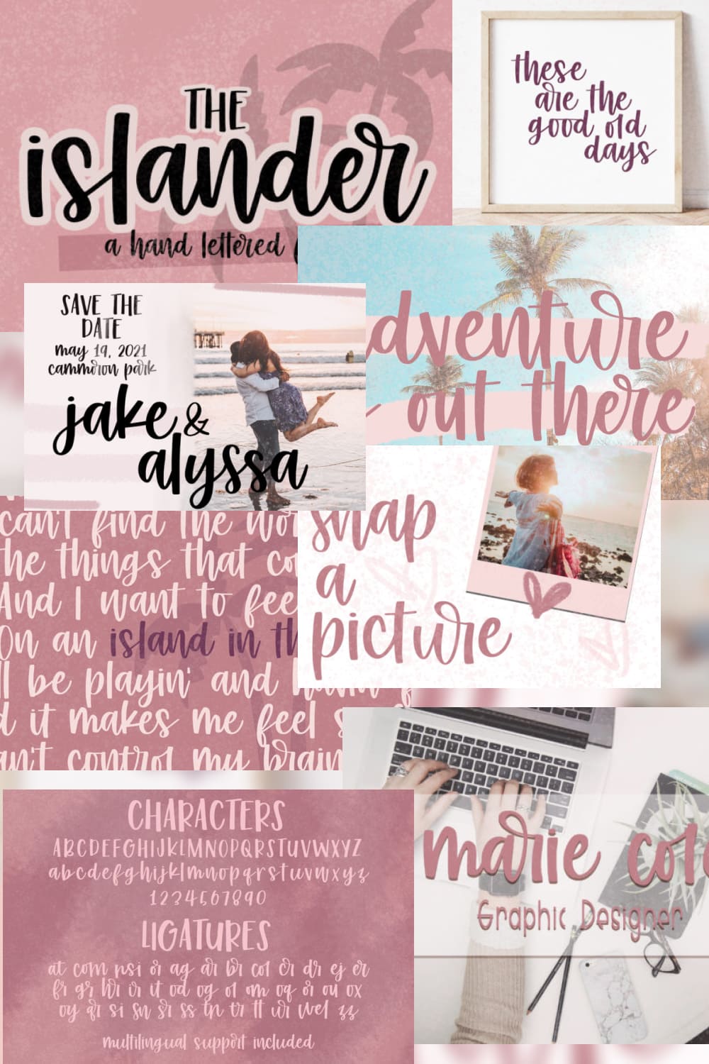This font is a cool and fashionable handwritten font.
