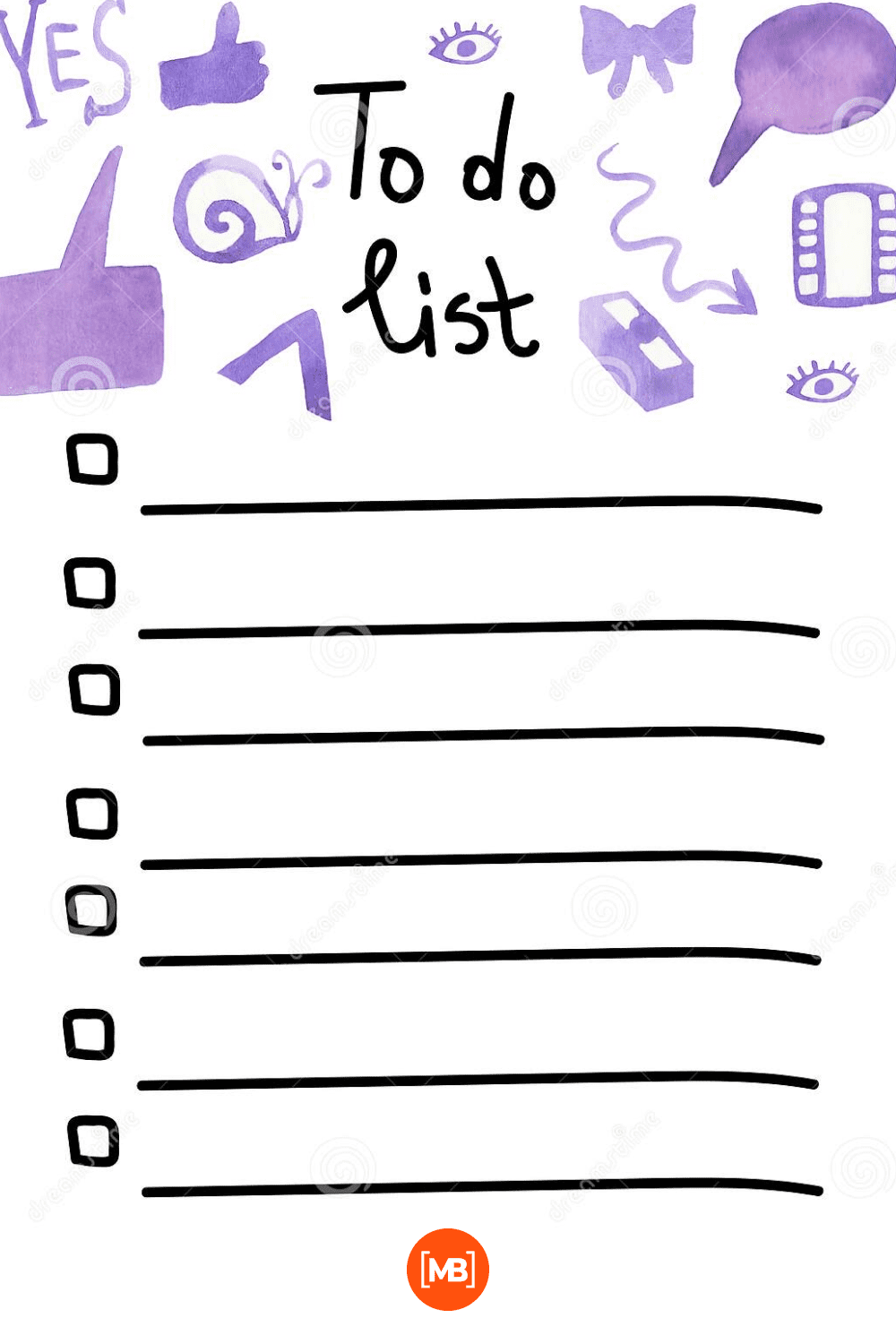Watercolor to do list.