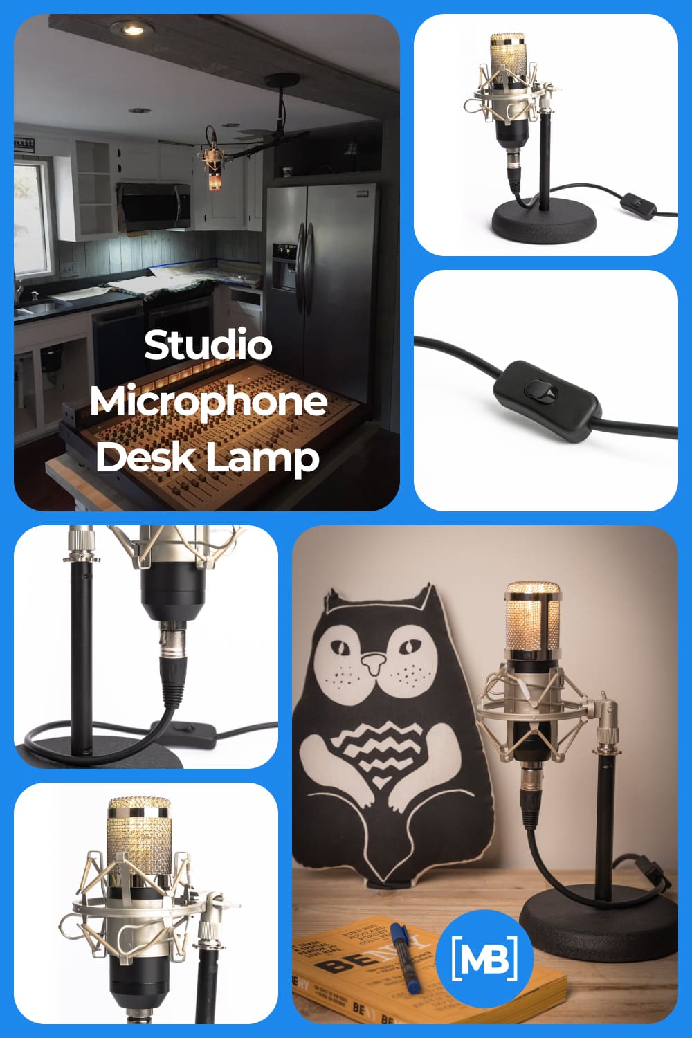 Studio Microphone Desk Lamp.
