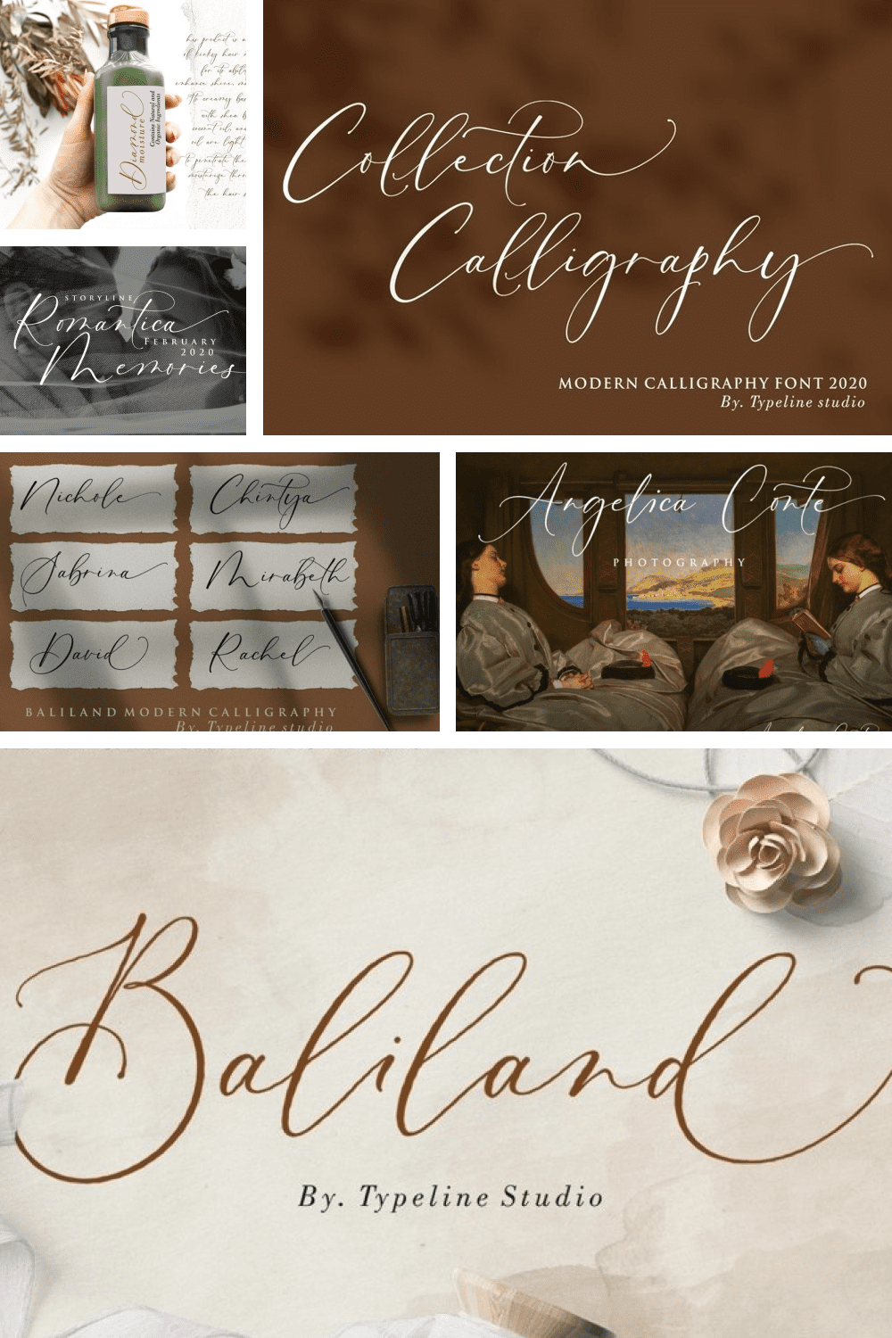 This is a modern Calligraphy font ant Baliland is inspired by the beauty of Bali insland which is full of romance.